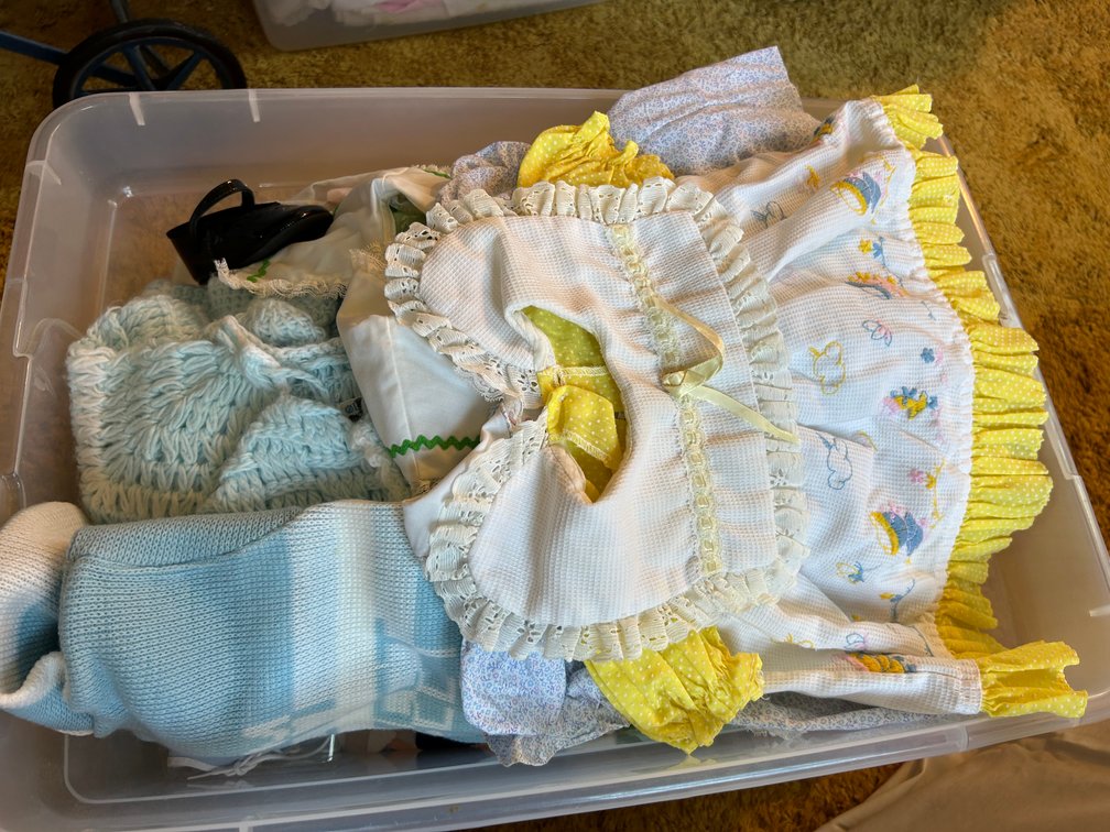 Baby and Doll Clothing, Knit Blankets, and Shoes