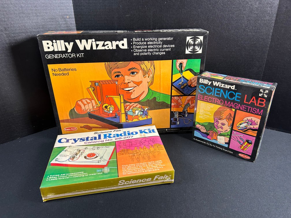 Radio Shack Billy Wizard and Science Fair Educational Kits