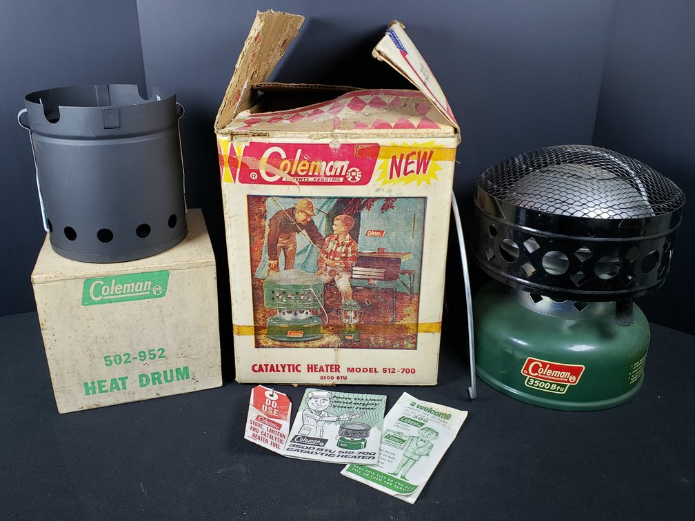 Coleman 512-700 Catalytic Heater and 502-952 Heat Drum