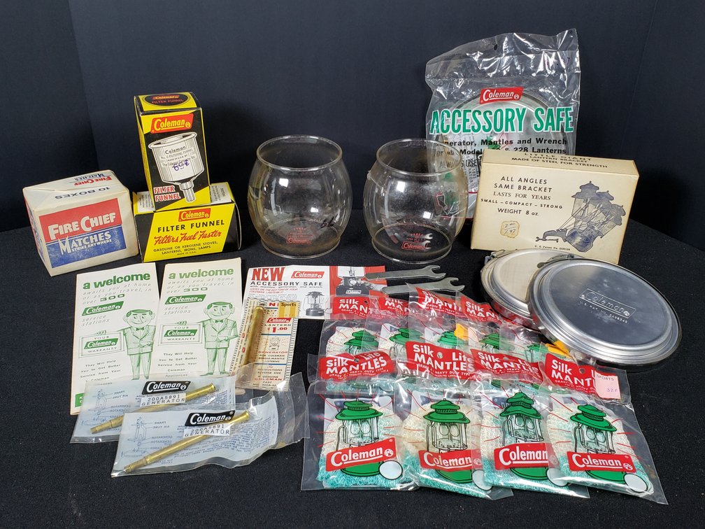 Lantern Accessories, Glass Globes, Bracket, and Matches