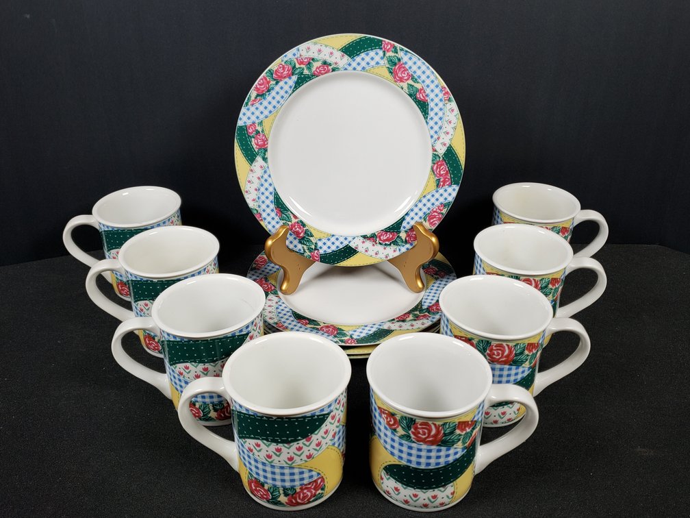Cooks Club Friendswood Ceramic Mugs and Plates