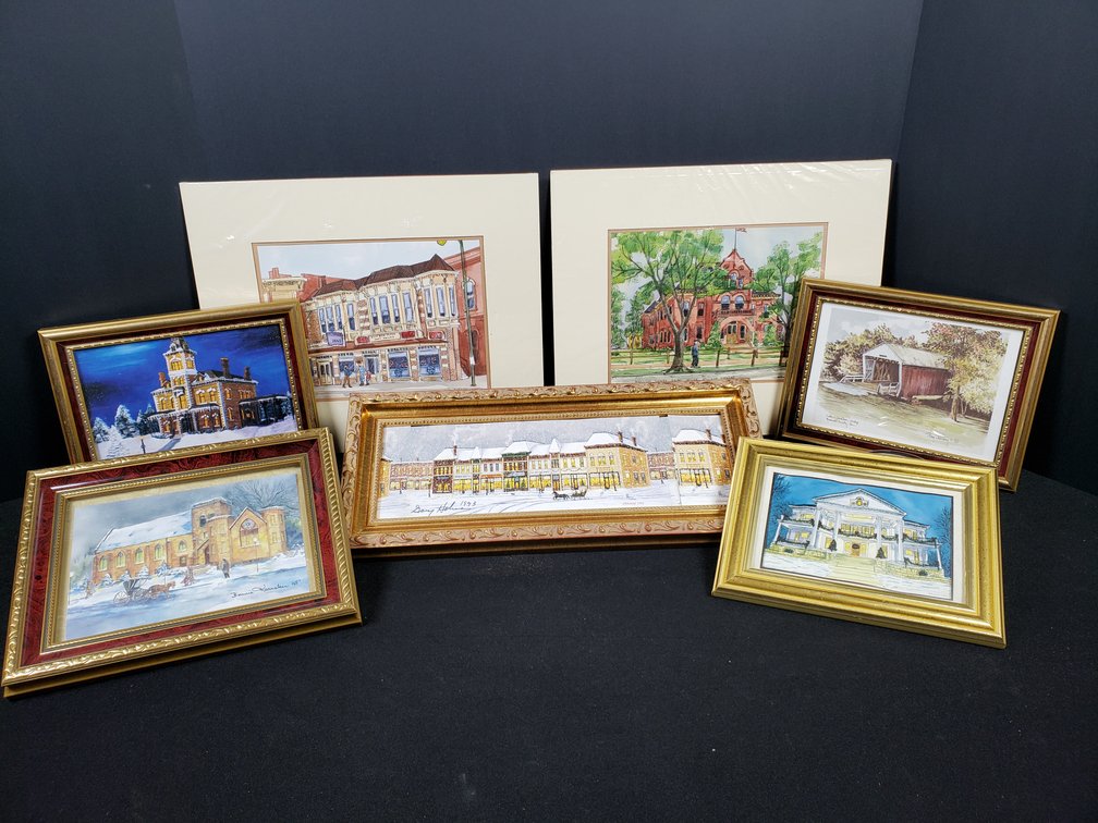 Framed and Matted Architectural Art Prints