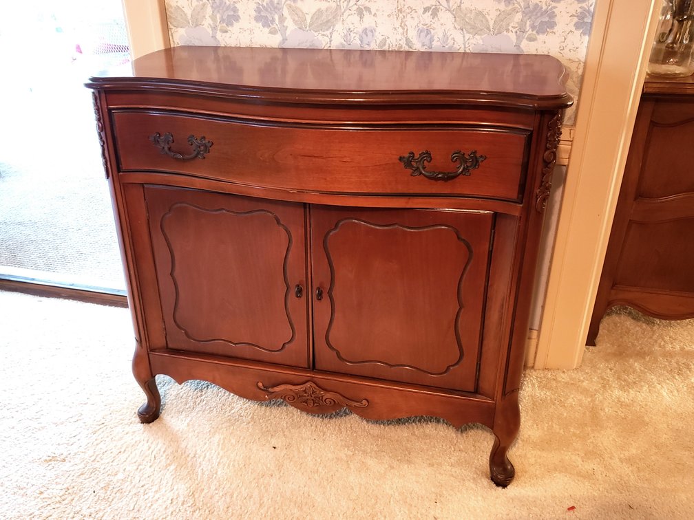 Conover Chair Company French Provincial Wood Cabinet