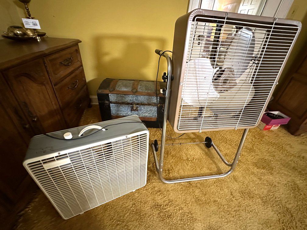 Toastmaster Electric Box Fans with Rolling Stand