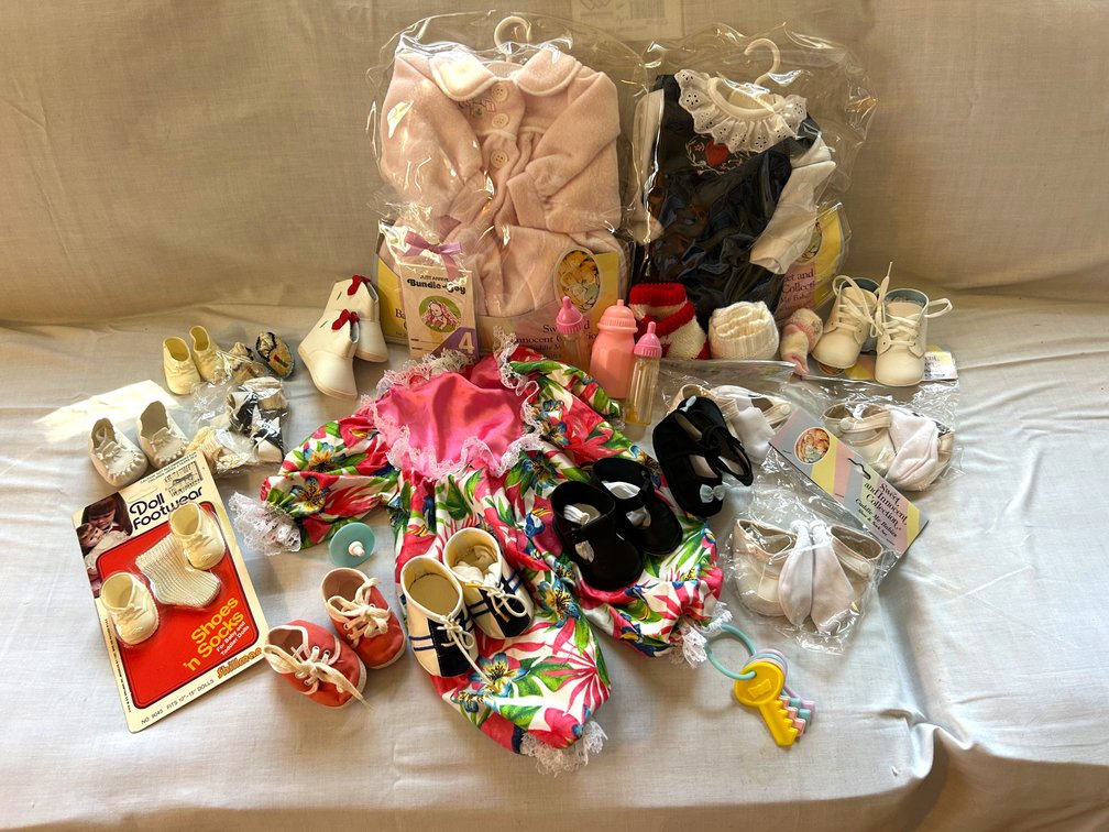 Doll Clothing, Footwear, and Accessories Lot