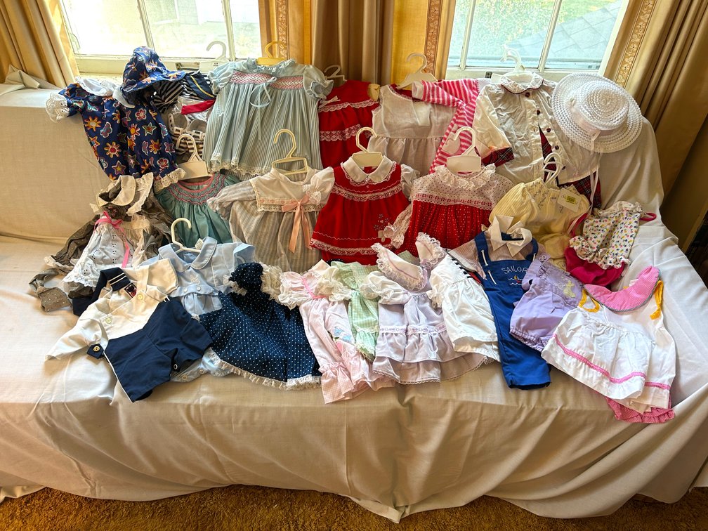 Infant and Doll Clothing, Dresses, and Rompers