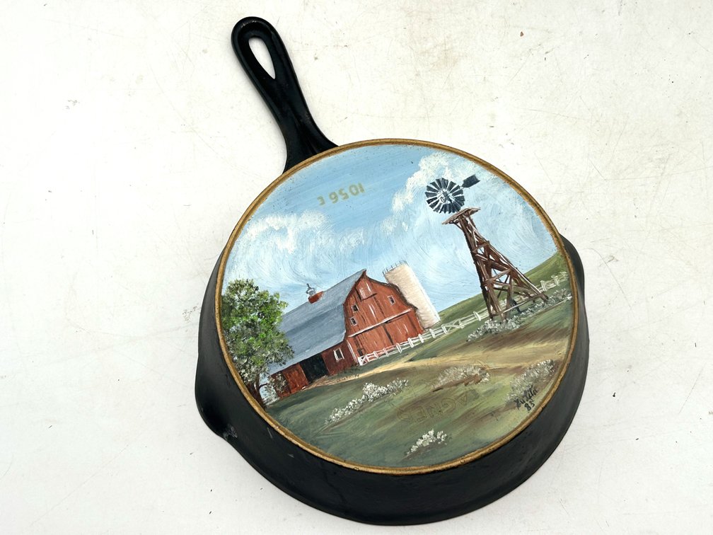 Handpainted Cast Iron Skillet