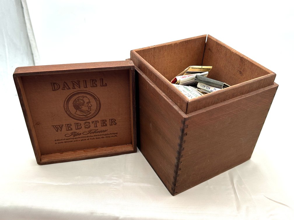 Webster Tobacco Box with Matchbooks