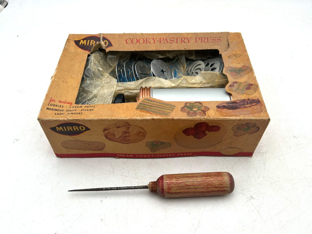 Vintage Cooky-Pastry Press and Ice Pick