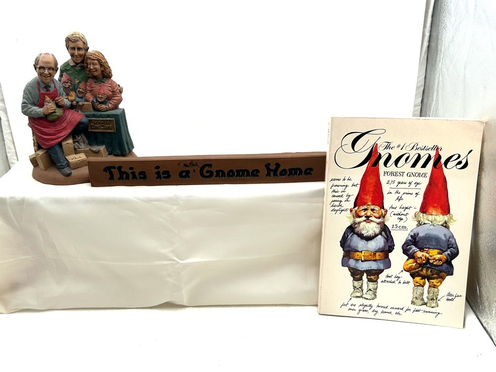 "The World of Tom Clark" Figurine with Sign and Book