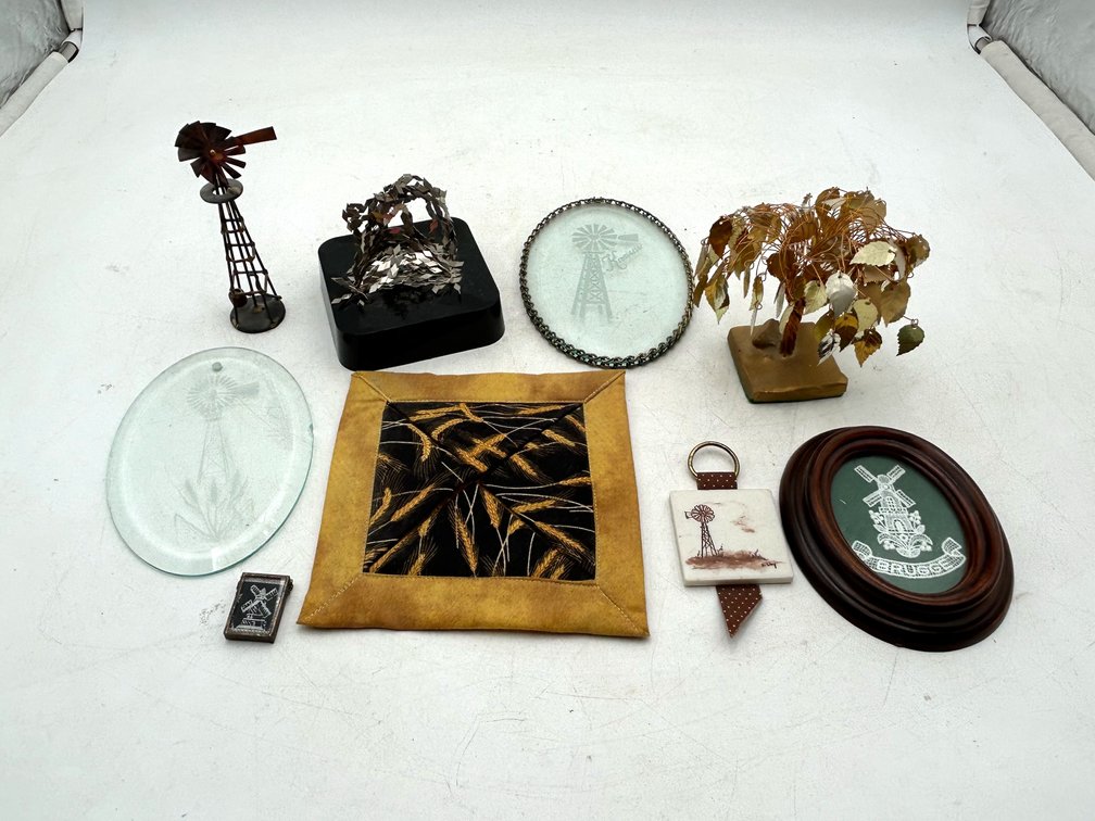 Windmill, Tree, and Magnetic Decor