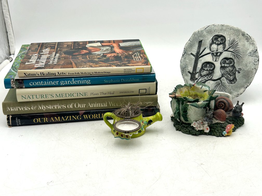 Nature & Gardening Books with Planters