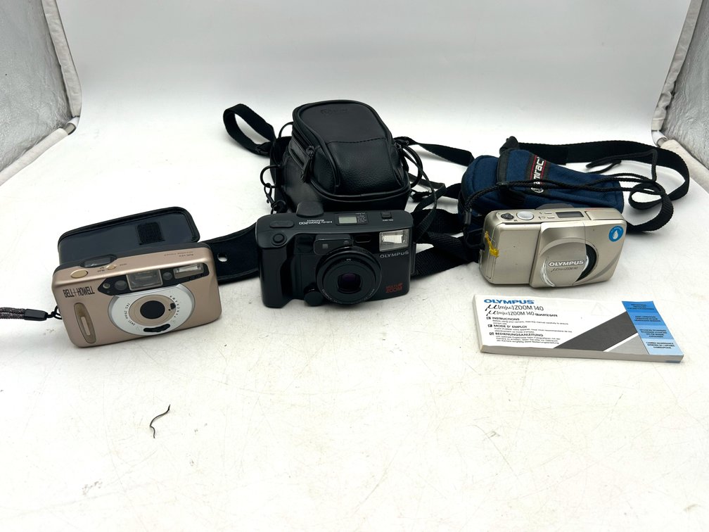 Olympus and Bell and Howell Film Cameras & Cases