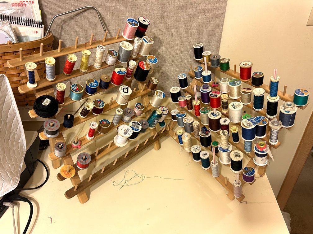 More Thread on Spool Rack