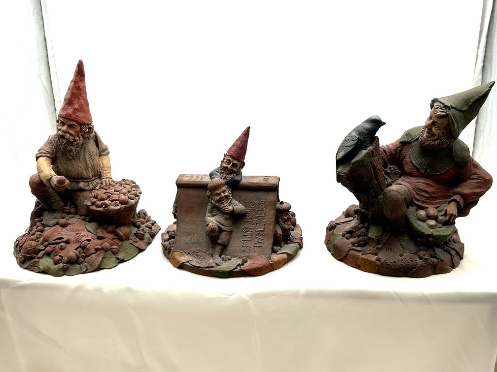 Tom Clark Bird, Book, & Acorn Gnomes