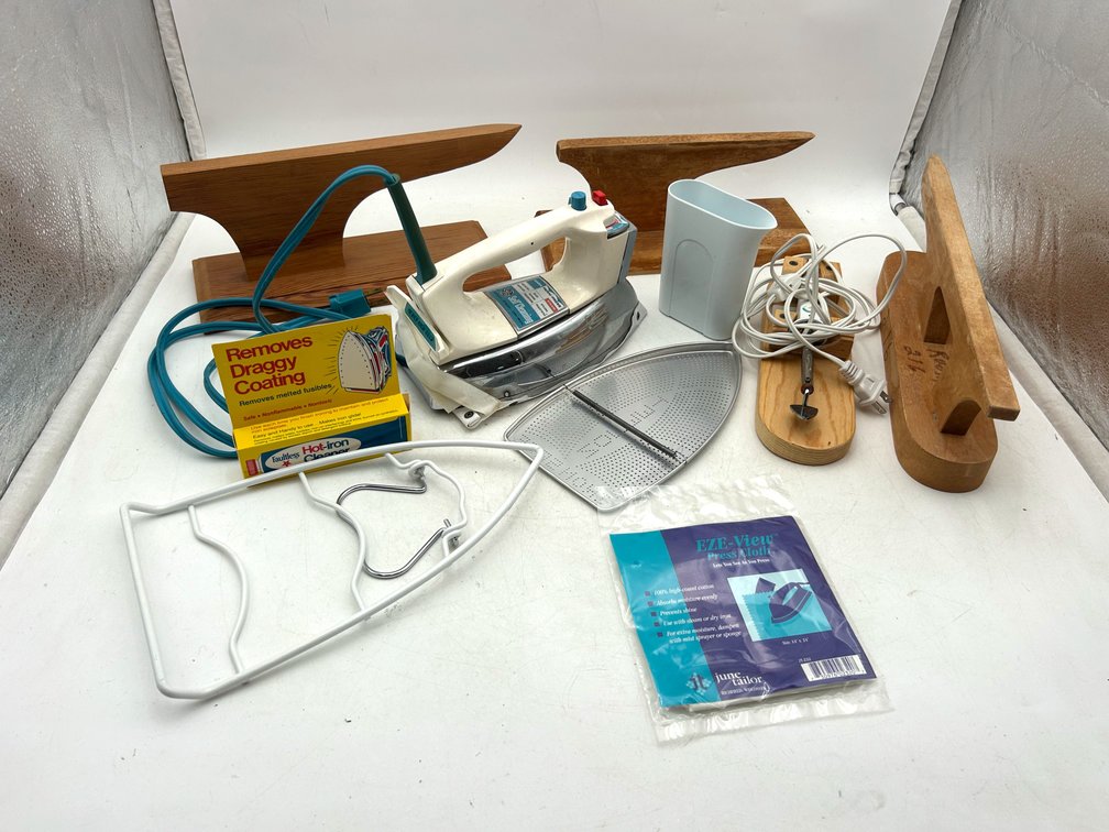 Electric Irons and Wood Boards