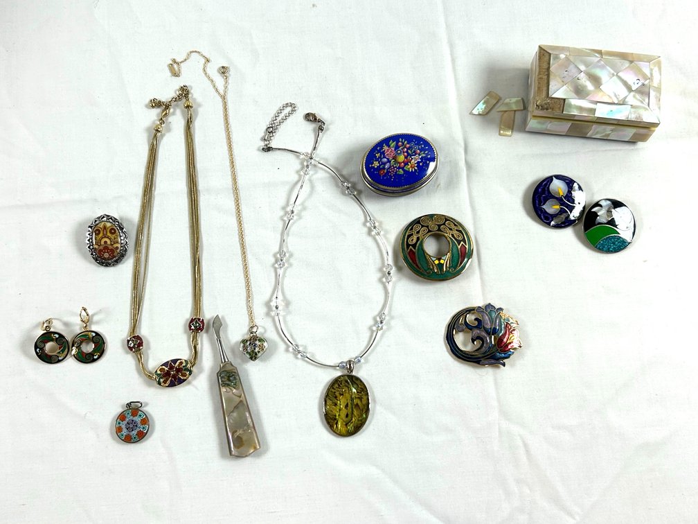 Cloisonne and Mother of Pearl