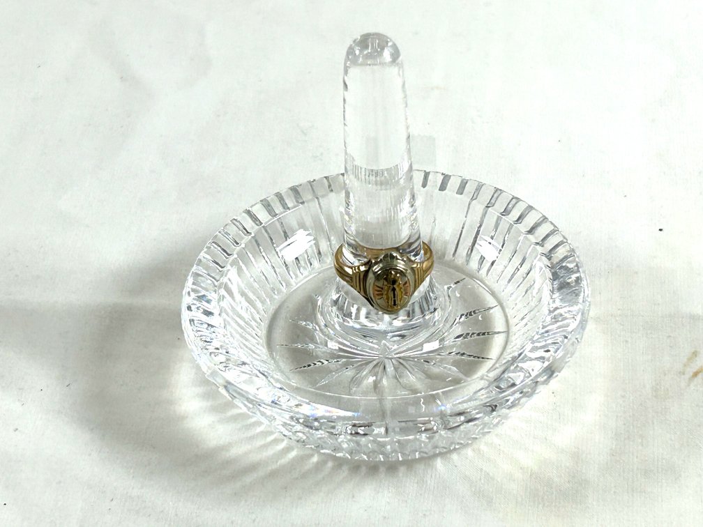 10K Ring with Waterford Ring Dish