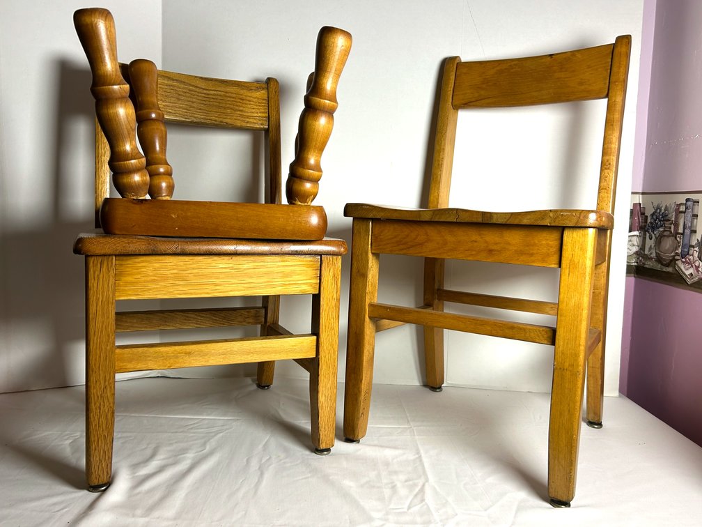 Children's School Desk Chairs & Footstool
