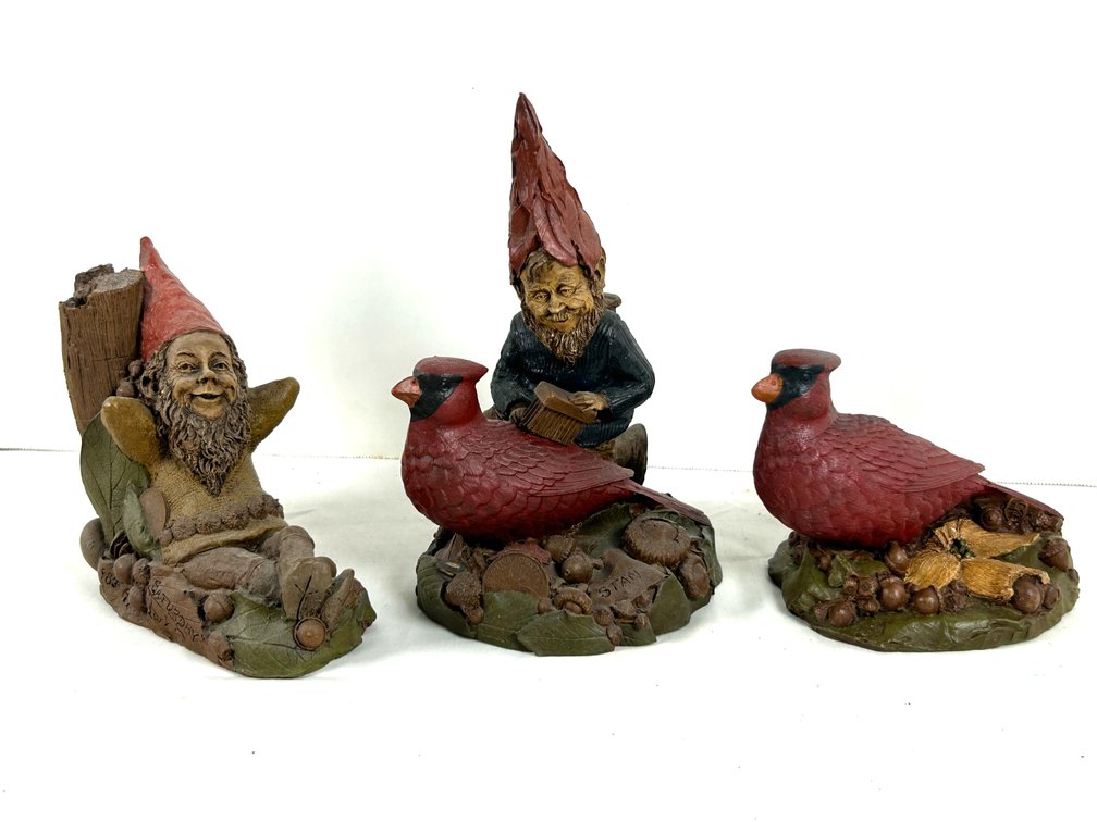 Tom Clark Gnomes with Birds and Trees