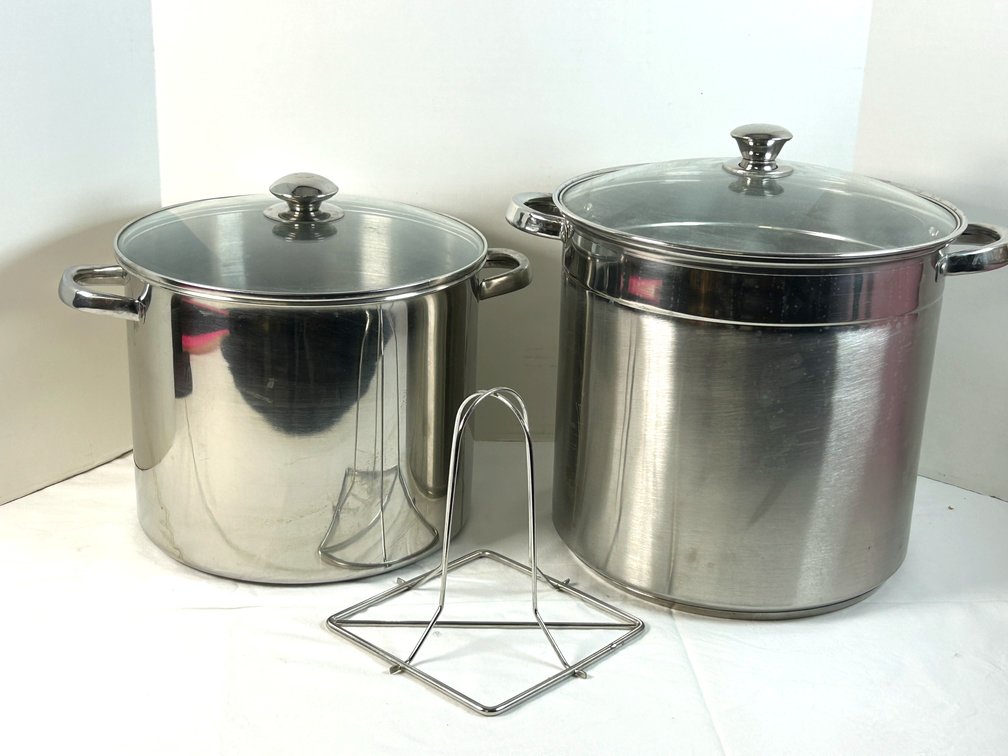 Stainless Steel Stock Pots (2)