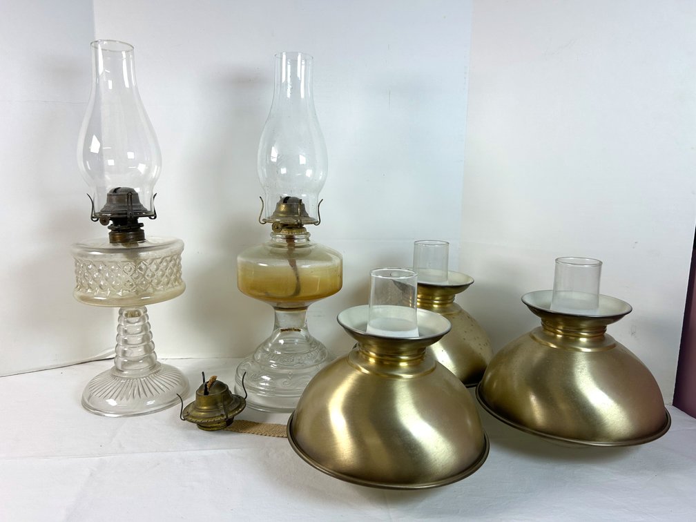 Oil Lamp  with Domes & Globes
