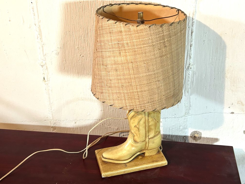 Ceramic Boot Lamp