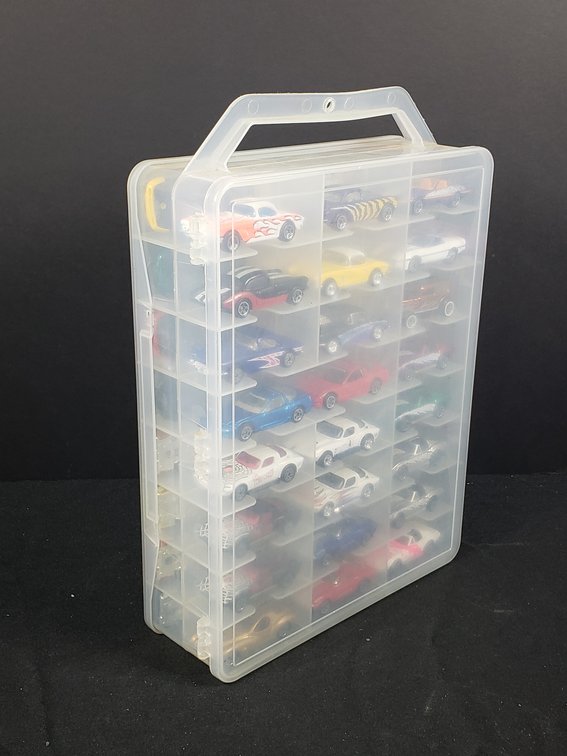 Plano Carrying Case with Hot Wheels Die-Cast Cars