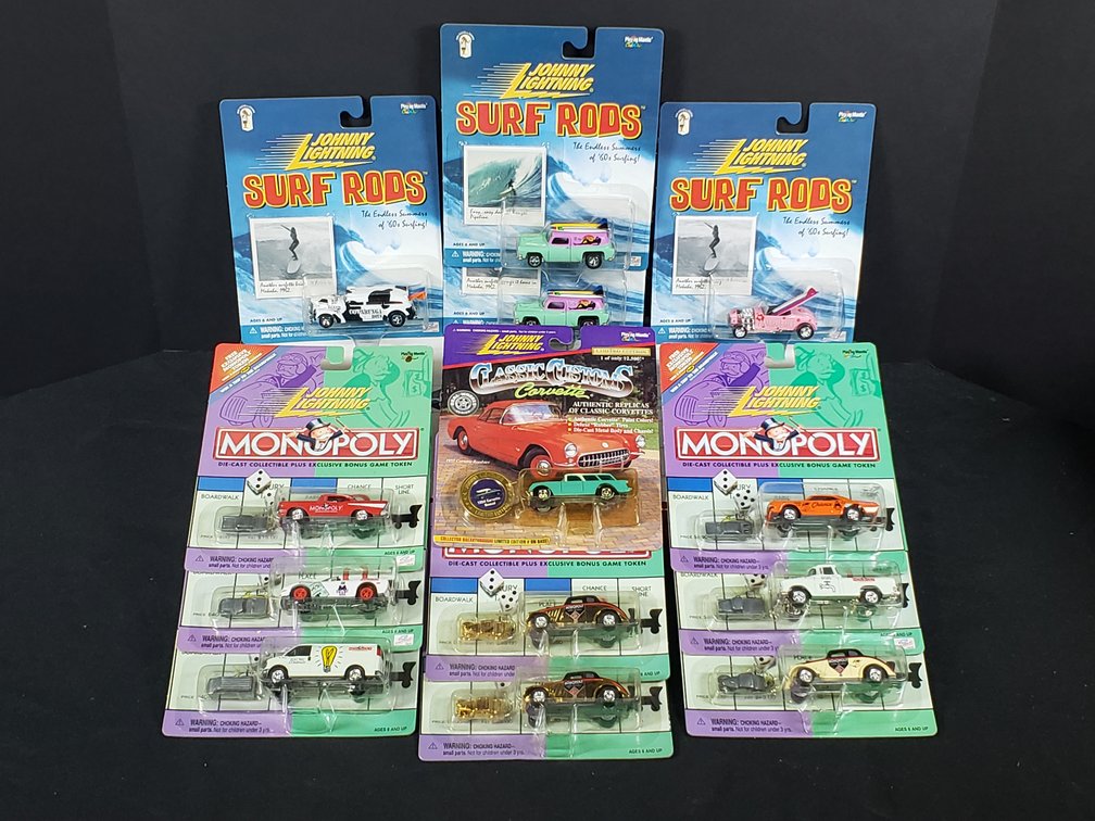 Johnny Lightning Die-Cast Vehicles in Blister Packs