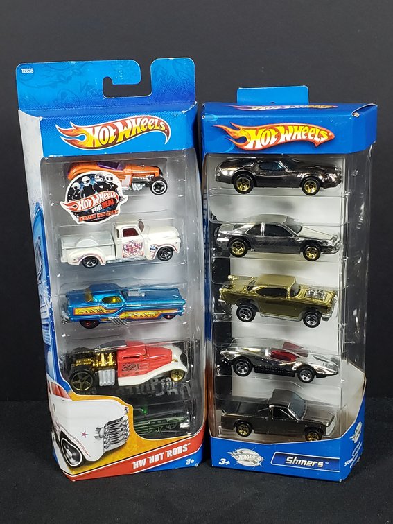 Hot Wheels HW Hot Rods and Shiners Die-Cast 5-Packs
