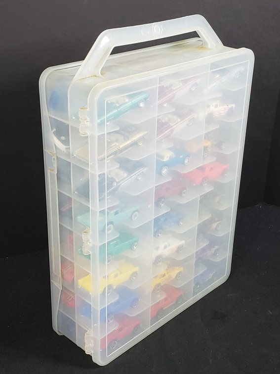 Hot Wheels Die-Cast Cars in Plano Storage Case