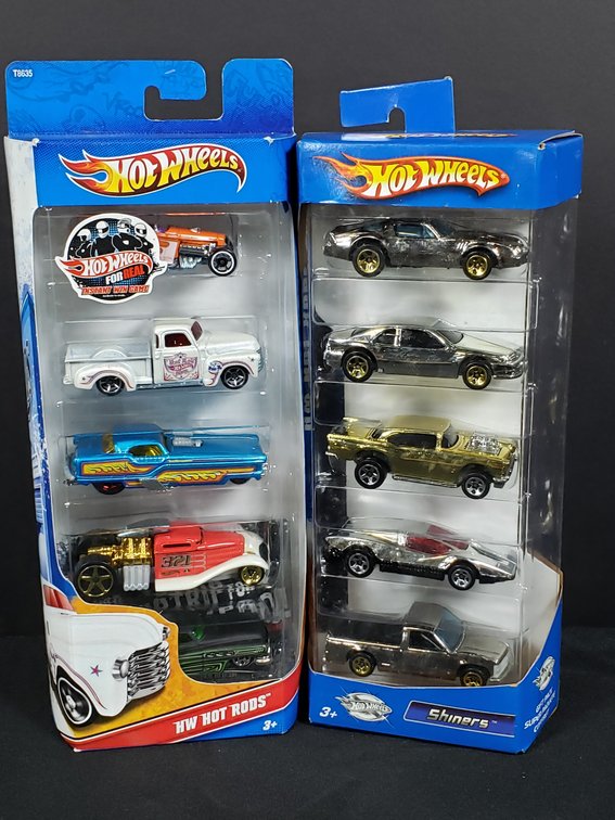 Hot Wheels HW Hot Rods and Shiners 5-Car Gift Packs