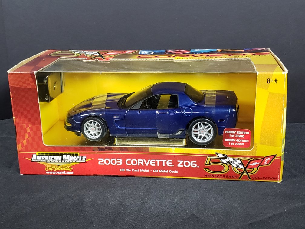 American Muscle 2003 Corvette Z06 1:18 Scale Die-Cast Car