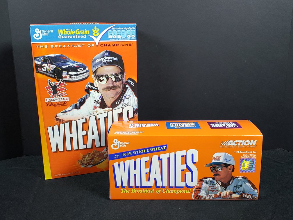 Wheaties Dale Earnhardt Die-Cast Car and Cereal Box