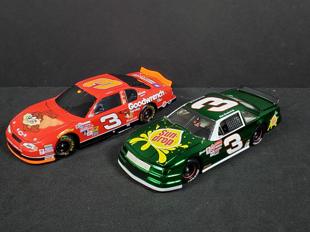 Two #3 NASCAR Die-Cast Model Stock Cars