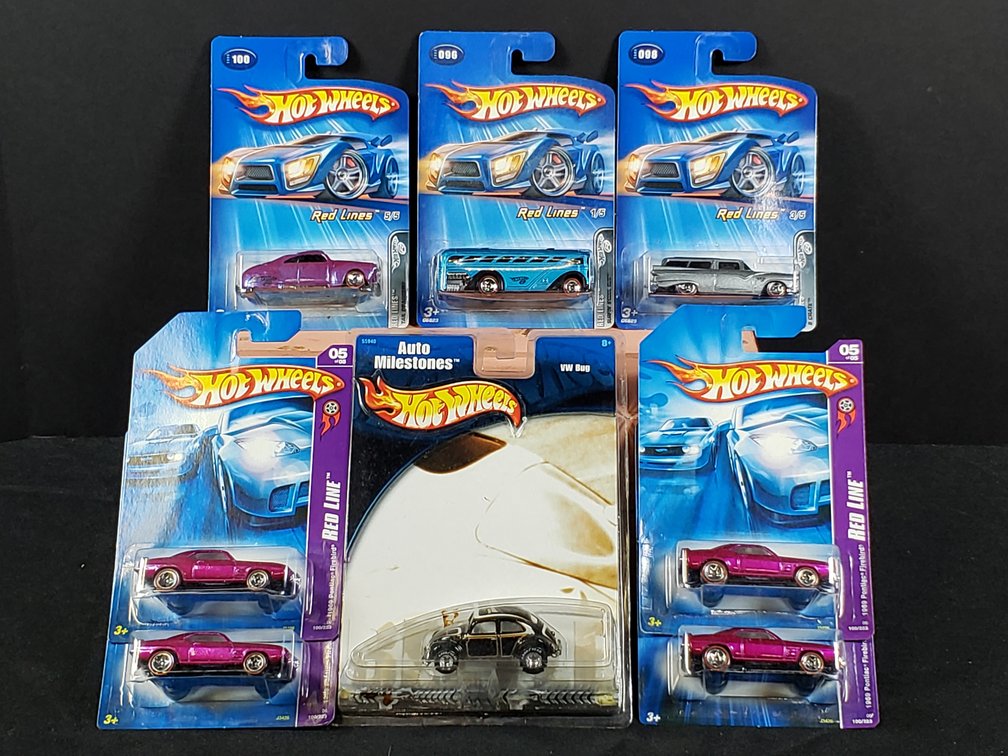 Hot Wheels Red Lines and Auto Milestones Die-Cast Cars