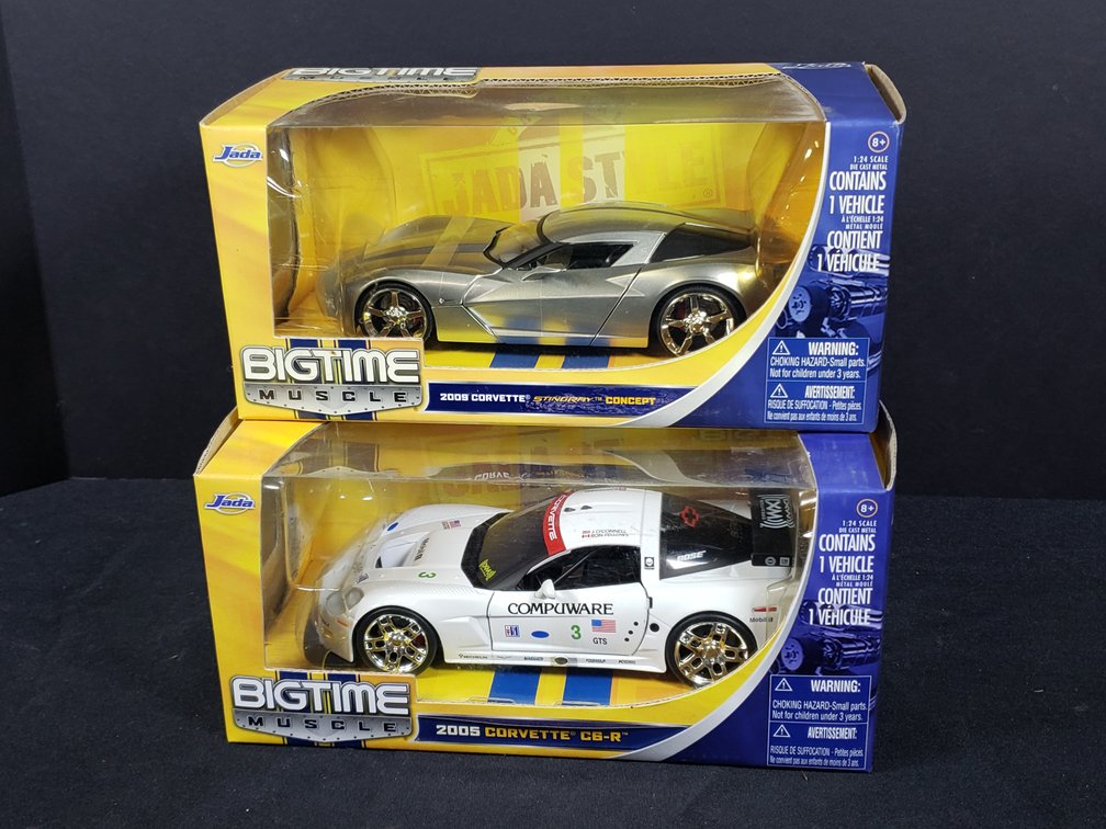 Jada Bigtime Muscle 1:24 Scale Corvette Die-Cast Cars