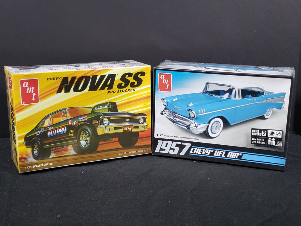 AMT 1:25 Scale Chevy Nova SS and '57 Bel Air Model Kits