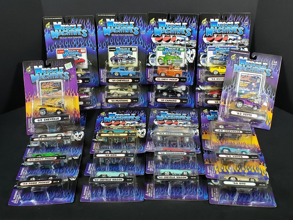 Muscle Machines 1:64 Scale Die-Cast Vehicle Blister Packs