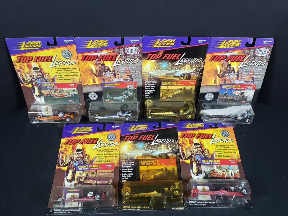 Johnny Lightning Top Fuel Legends Die-Cast Dragsters