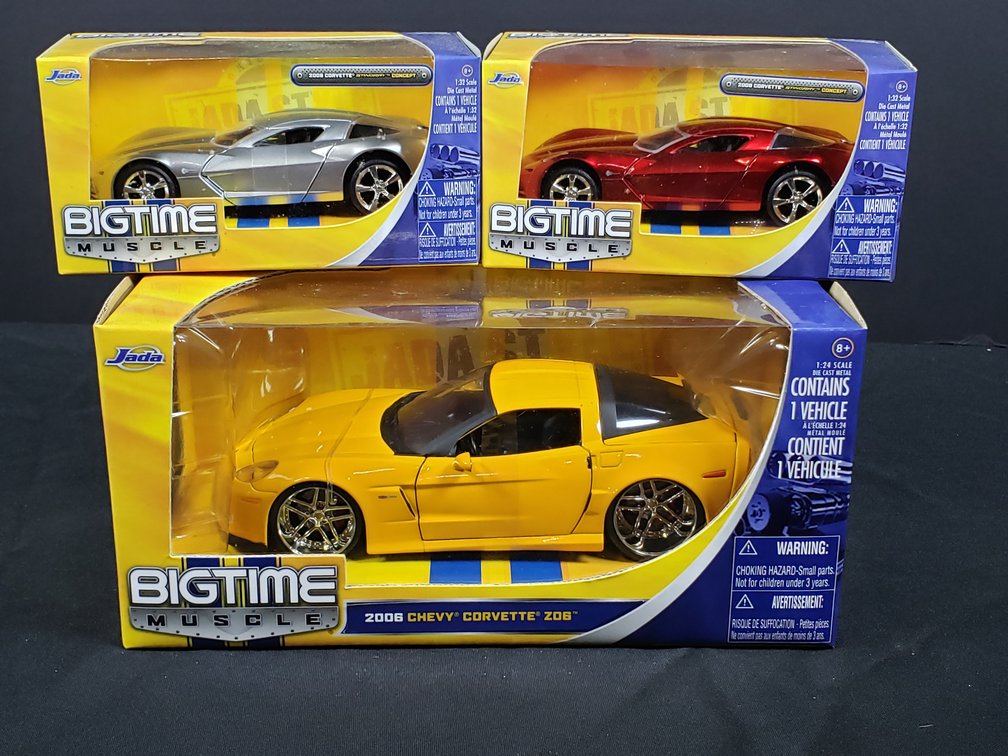 Jada Bigtime Muscle Corvette Die-Cast Model Cars