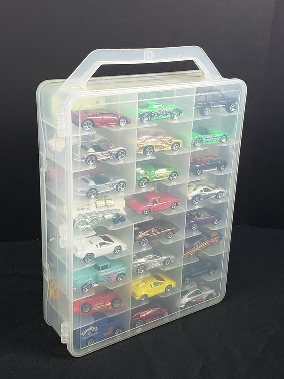 Hot Wheels Die-Cast Cars with Plastic Carrying Case