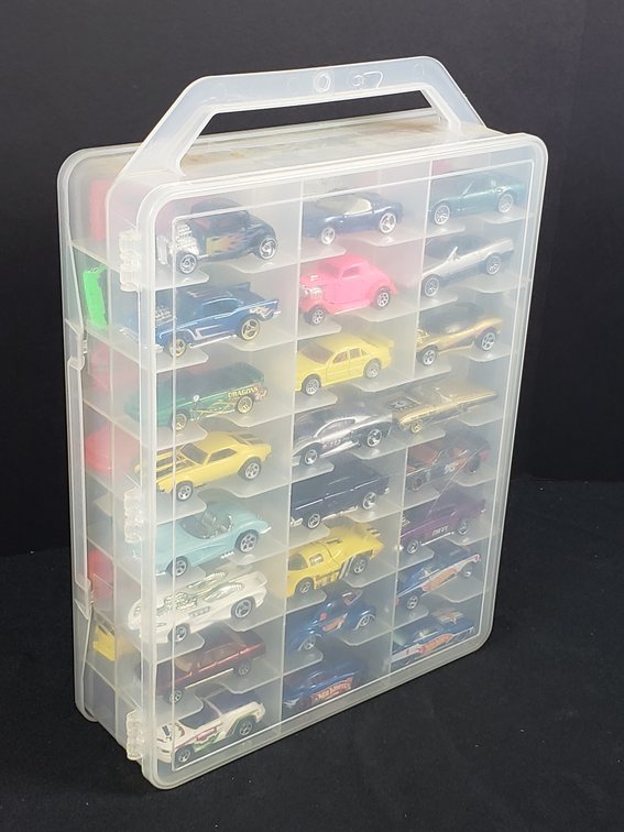 Hot Wheels Die-Cast Cars in Plano Carrying Case
