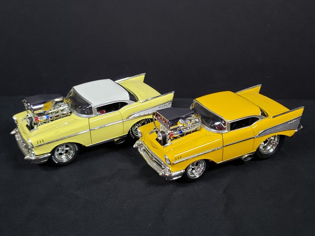 Muscle Machines 1957 Chevrolet Bel Air Diecast Model Cars