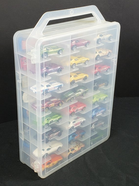 Hot Wheels Corvette Die-Cast Cars in Plano Plastic Case