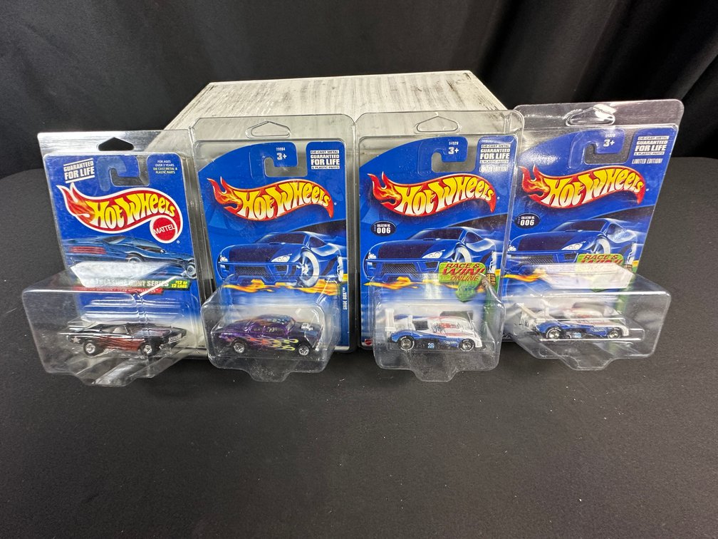 Hot Wheels Die-Cast Cars in Protective Cases