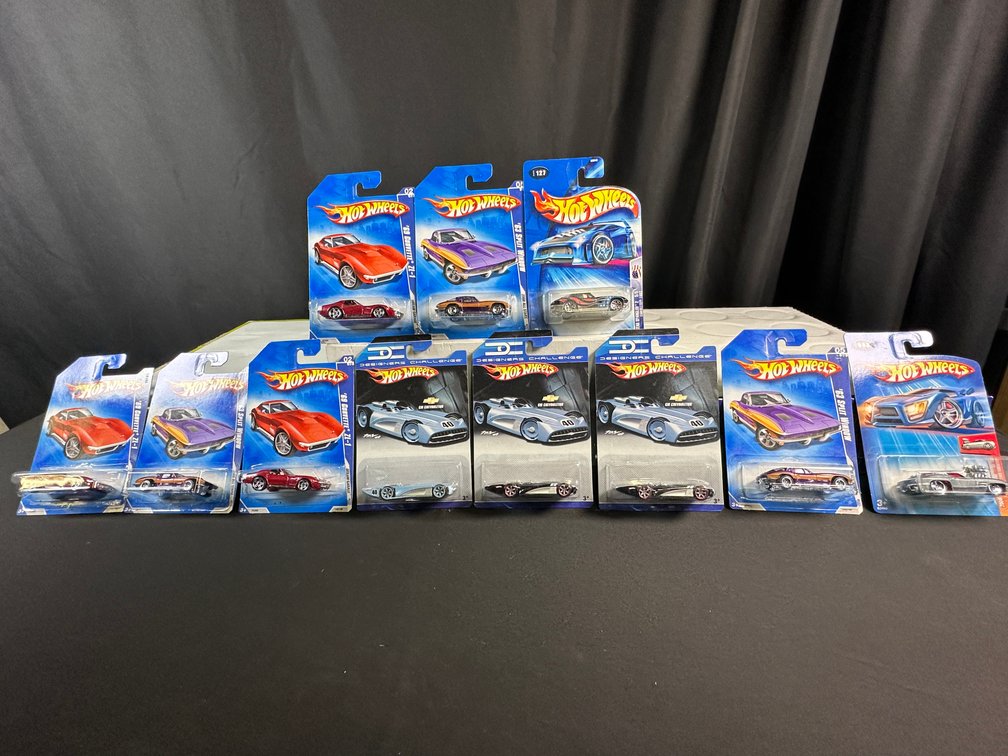 Hot Wheels Corvette and GM Chevroletor Die-Cast Cars
