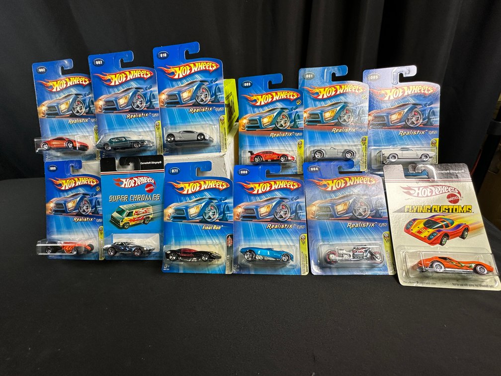 Hot Wheels Realistix and Flying Customs Die-Cast Vehicles