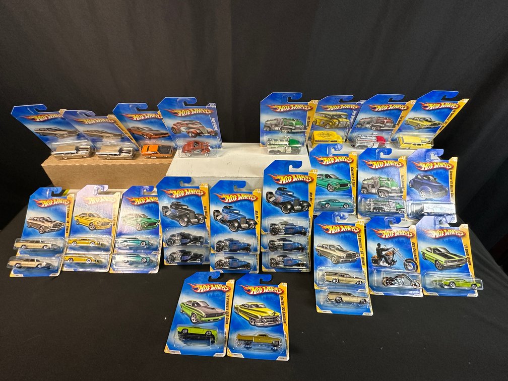 Hot Wheels Die-Cast Vehicles in Blister Packs