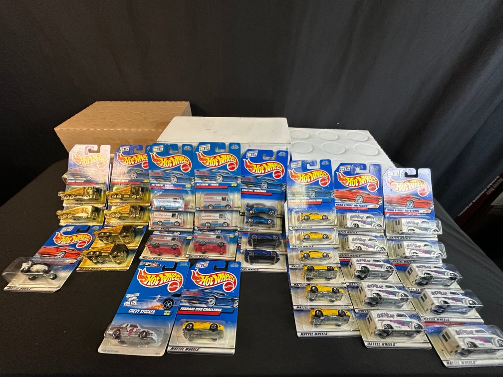 Hot Wheels Carded Die-Cast Vehicles and Trucks